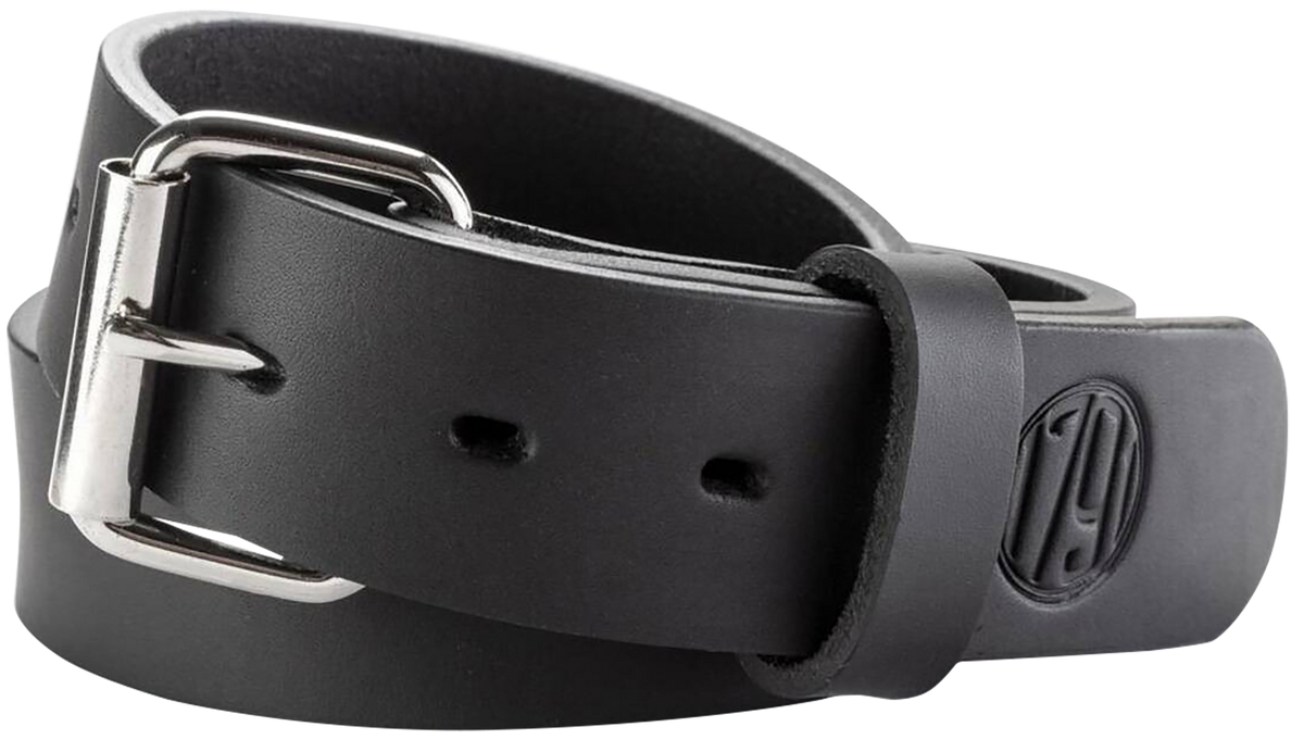 1791 Gunleather BLT-01 Gun Belt Stealth Black Leather 46/50 1.50" Buckle Closure