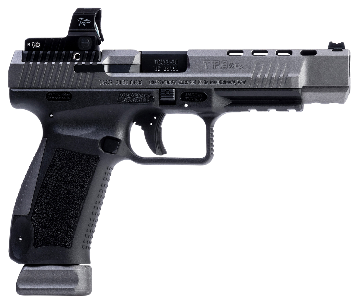 Canik TP9SFx 9mm Luger 5.2" 20+1 Semi-Auto Pistol w/MeCanik MO2 - Tungsten