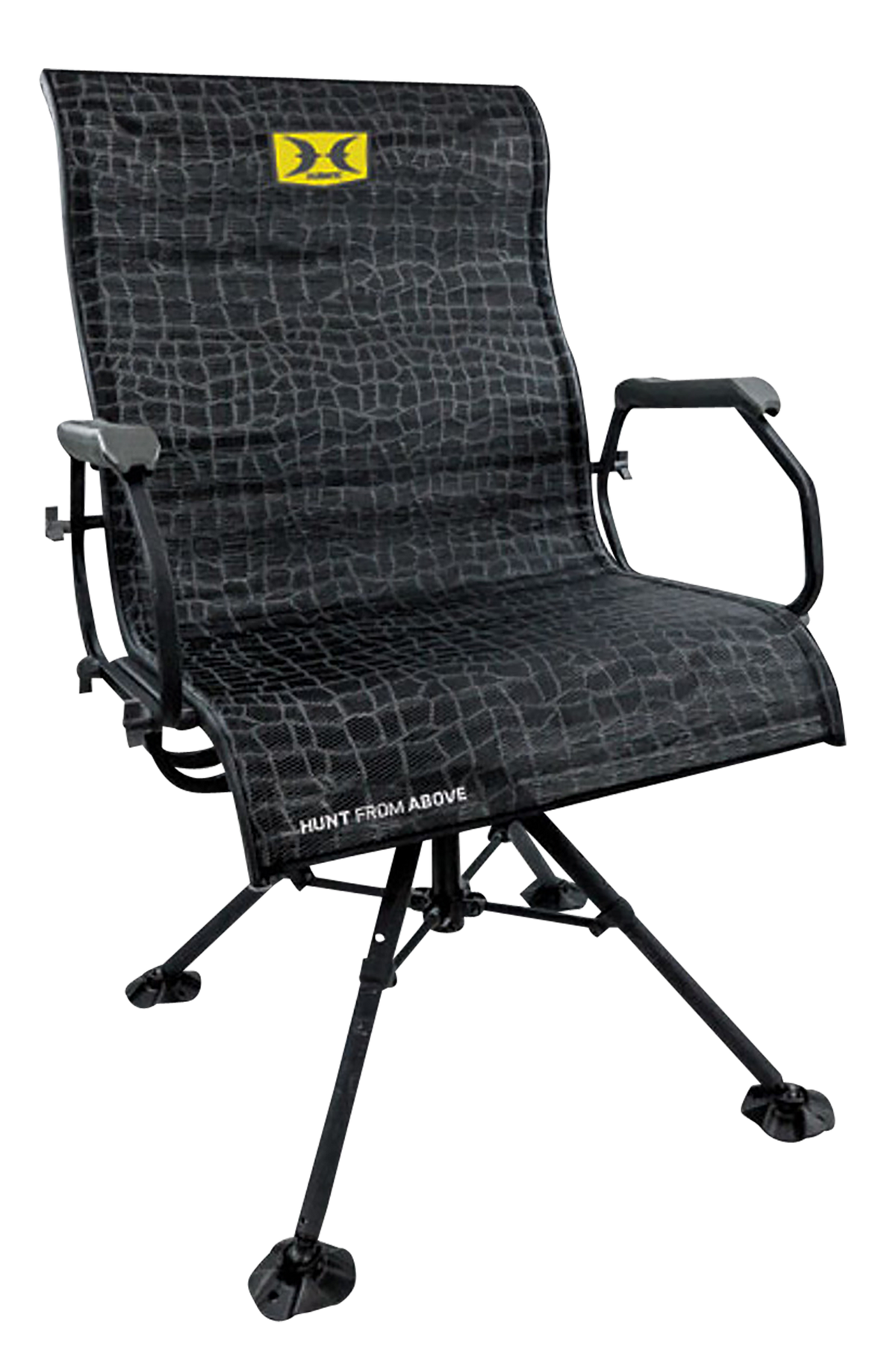 Hawk Big Denali Blind Chair Folding Black Mesh XXL 360-Degree Swivel