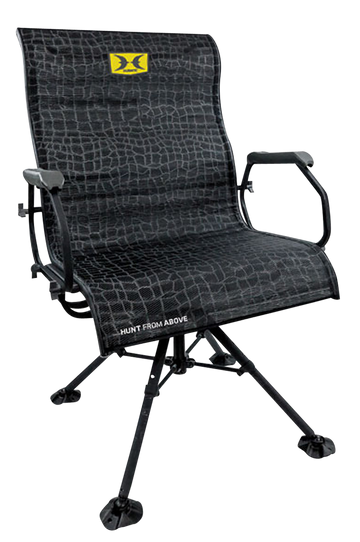 Hawk Big Denali Blind Chair Folding Black Mesh XXL 360-Degree Swivel