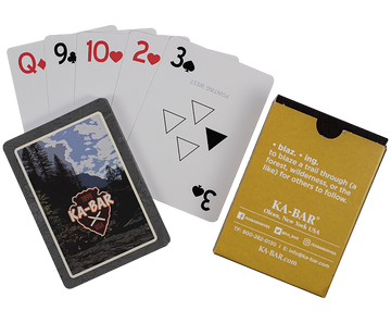 Ka-Bar 9914 Playing Cards Multi-Color 3.50" - Trail Markers