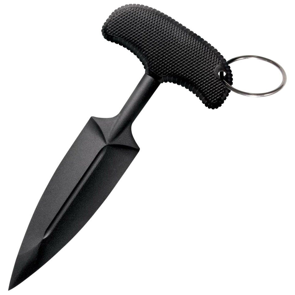 Cold Steel 92FPA FGX Push Blade I 3.50" Fixed Plain Black Griv-Ex w/Kray-Ex Handle