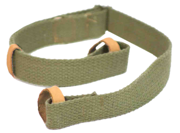 Crickett KSA803 Rifle Sling Green Canvas w/Leather Trim Adjustable - WWII Style