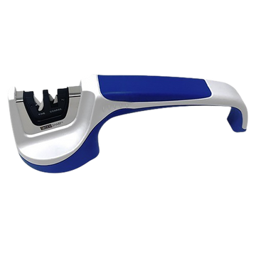 AccuSharp 036C Pull-Through Knife Sharpener Blue/White Diamond Tungsten Carbide Ergonomic Handle
