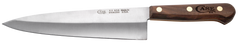 Case 07316 Chef's 8" Fixed Plain Edge Tru-Sharp SS Mirror Polish - Walnut Handle