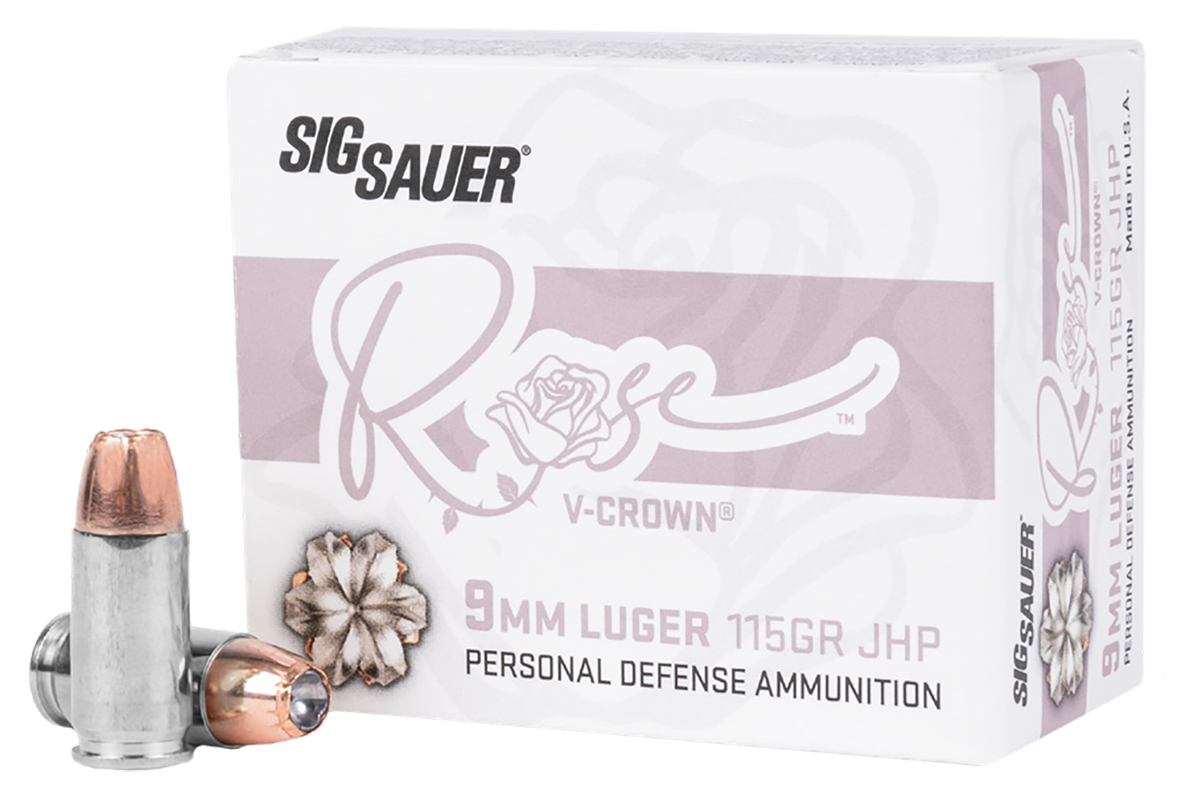 Sig Sauer Rose 9mm Luger 115gr V-Crown JHP - Box or Case