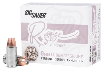 Sig Sauer Rose 9mm Luger 115gr V-Crown JHP - Box or Case