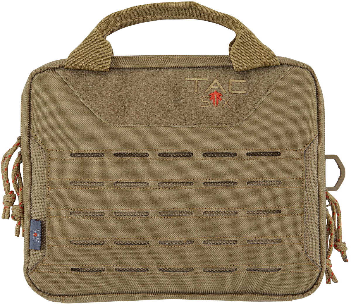 Tac Six Crew 2-Gun Tactical Pistol Case Coyote 600D Polyester 10" Lockable