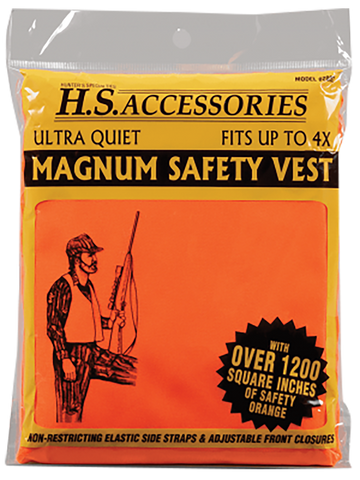 Hunters Specialties Magnum Safety Vest Blaze Orange Fits up to 4XL