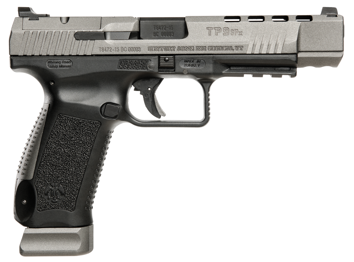 Canik TP9SFx 9mm Luger 5.20" 20+1 Semi-Auto Pistol - Tungsten Gray Cerakote