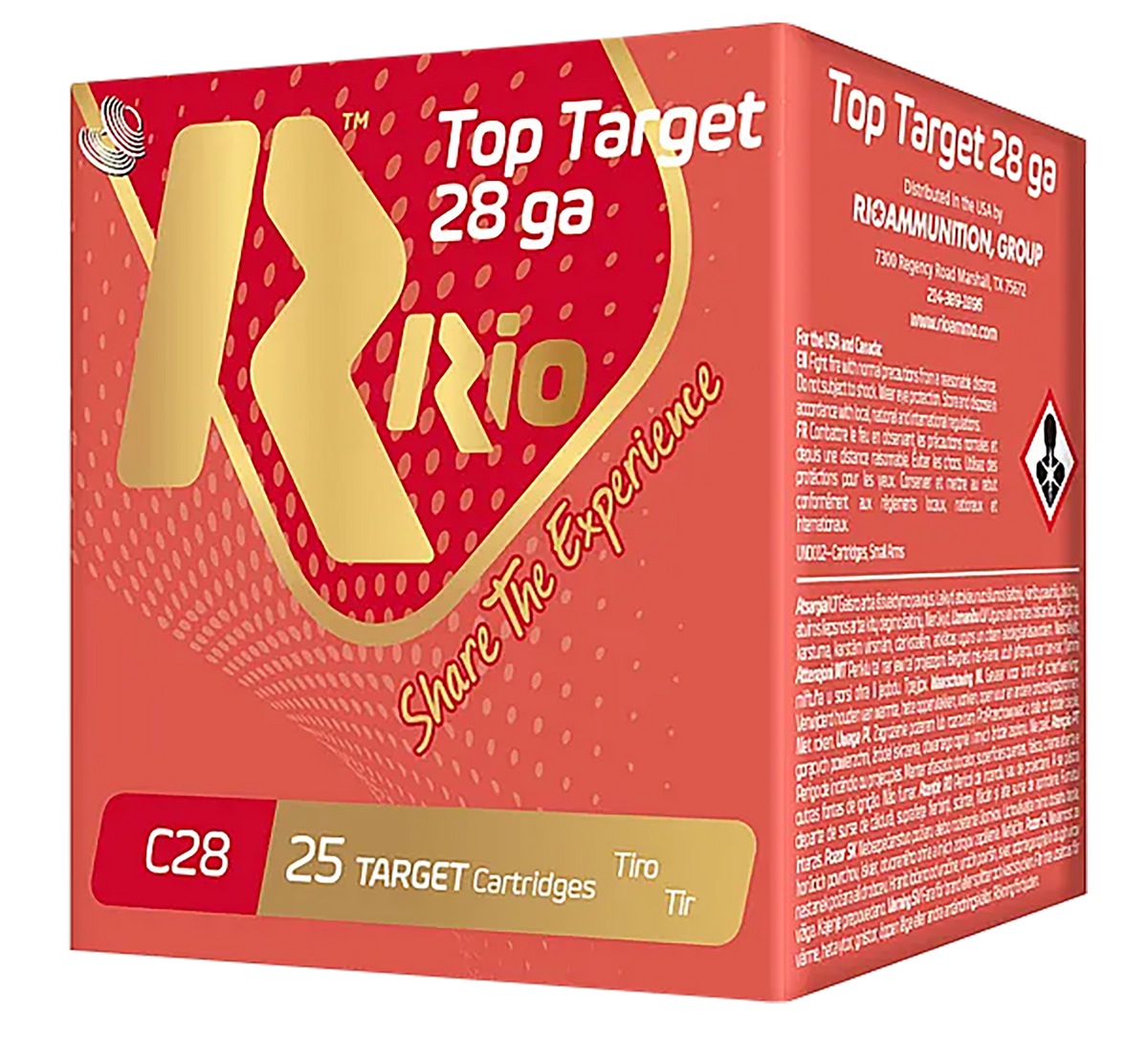Rio Ammunition Game Load 28 Gauge 2.75" 1 oz #6 Shot - Box or Case