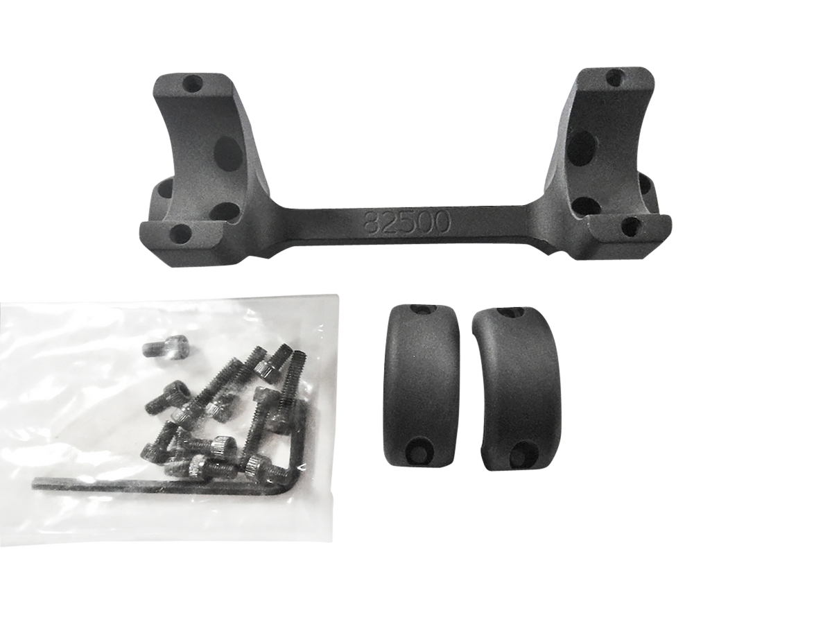 DNZ Game Reaper 1-Piece Scope Mount & Ring Combo 1" High Matte Black - Browning X-Bolt Short Action