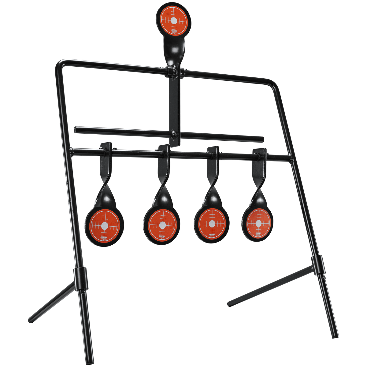 Champion Targets 40874 Rimfire 5-Gong Auto Reset .22 LR Black/Orange Steel Standing Target