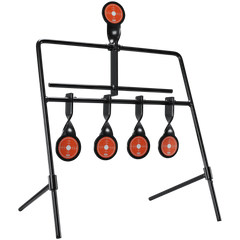 Champion Targets 40874 Rimfire 5-Gong Auto Reset .22 LR Black/Orange Steel Standing Target