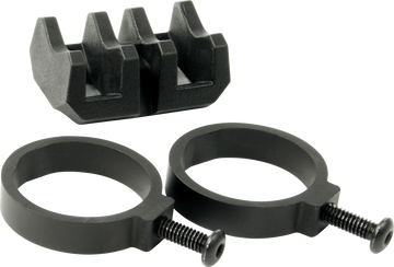 Magpul Industries MAG614 Light Mount V-Block and Rings Aluminum/Polymer - Black