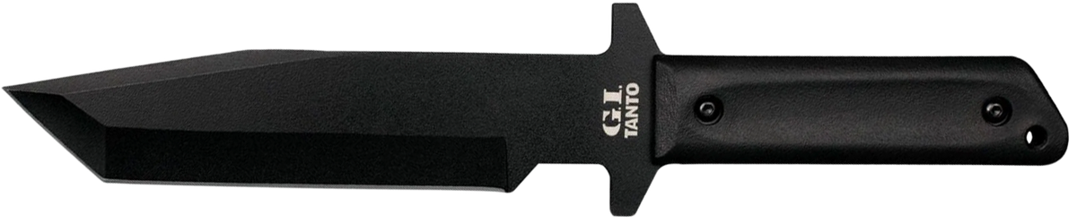 Cold Steel G.I. Tanto 7" Fixed Blade Plain Edge 1055 Carbon Steel w/ Sheath