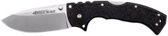 Cold Steel 4-Max Scout 4" Folding Plain Drop Point AUS-10A SS Black Griv-Ex Handle