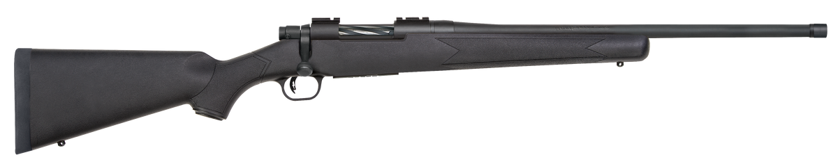 Mossberg Patriot 450 Bushmaster 20" 4+1 Bolt-Action Rifle - Fluted/Threaded Barrel, Black Synthetic Stock
