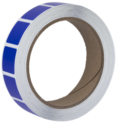 Action Target Square Blue Target Pasters 7/8" Self-Adhesive 1000 Per Roll