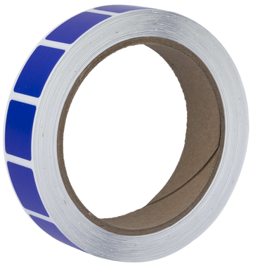 Action Target Square Blue Target Pasters 7/8" Self-Adhesive 1000 Per Roll