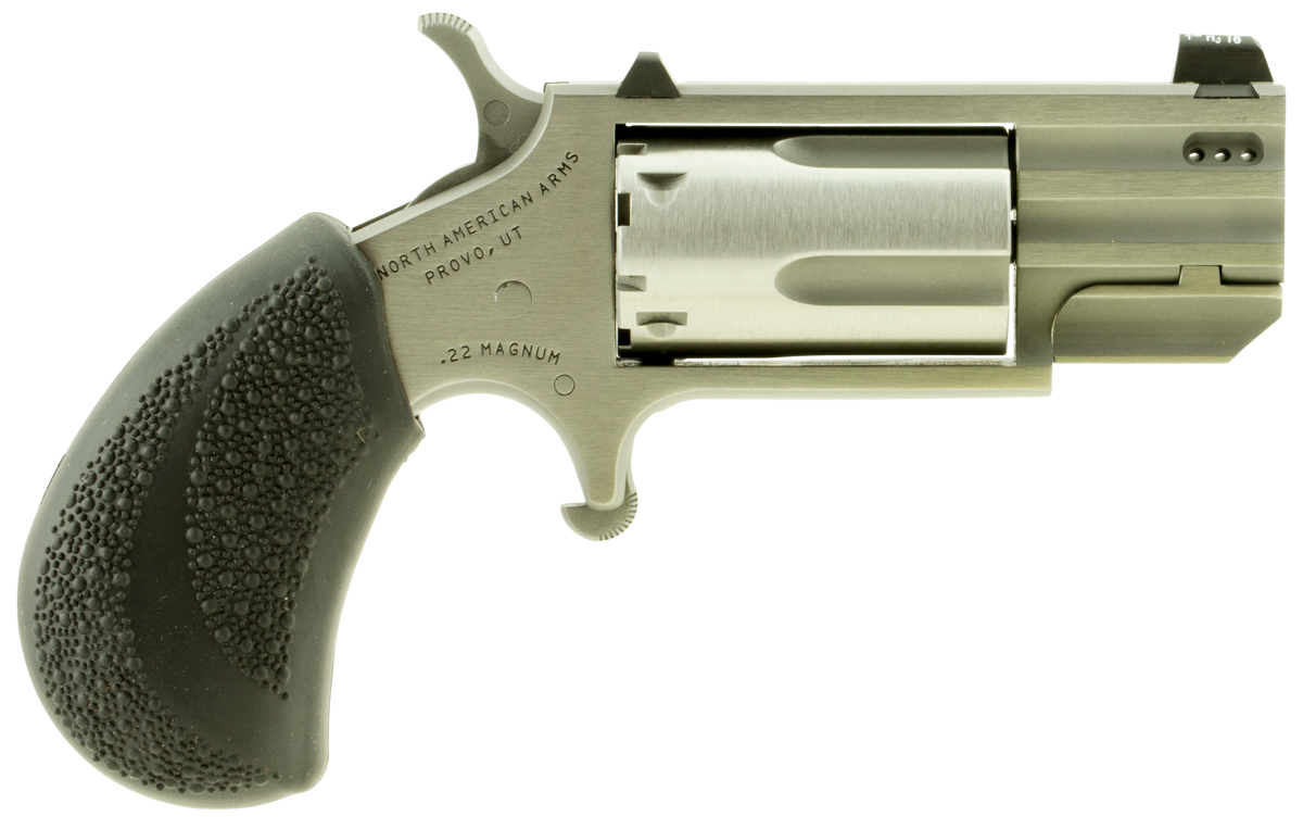 North American Arms Pug 22 WMR 1" 5-Shot SAO Ported Mini-Revolver - XS Tritium Sight
