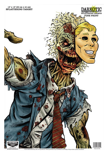 Birchwood Casey Darkotic Zombie Lawyer Target 12x18 8 Pack