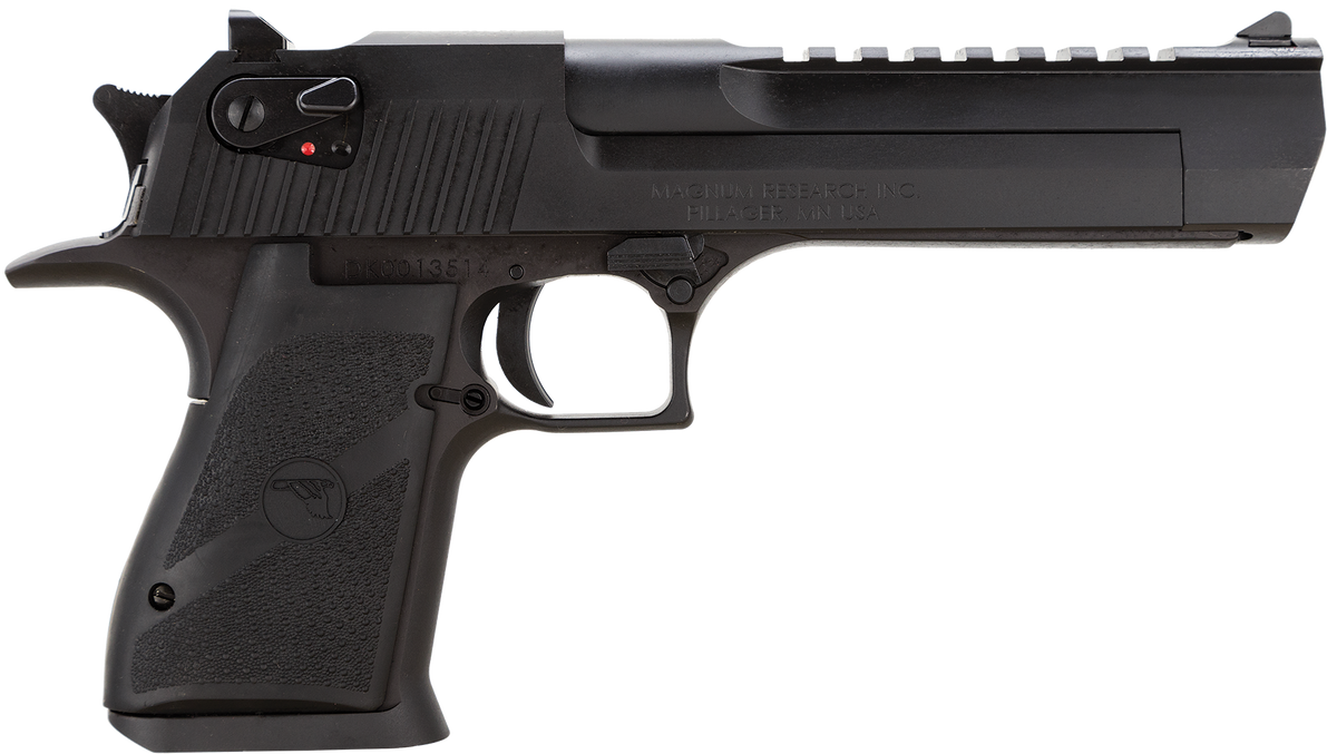 Magnum Research Desert Eagle Mark XIX 357 Mag 6" 9+1 Semi-Auto Pistol - Black Carbon Steel Beavertail