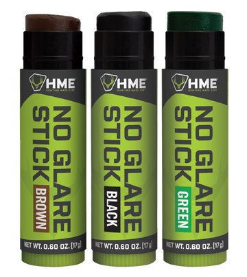 HME Face Paint No Glare Black, Brown, Dark Green Stick