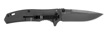 Kershaw Fringe 8310 3" Folding Drop Point Plain Gray TiN 8Cr13MoV SS Black/Gray Carbon Fiber Handle