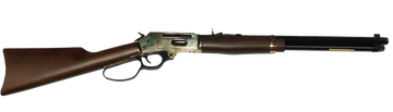 Henry H009BGL Side Gate 30-30 Win 20" 5+1 Lever-Action Rifle - Polished Brass Receiver, Large Loop