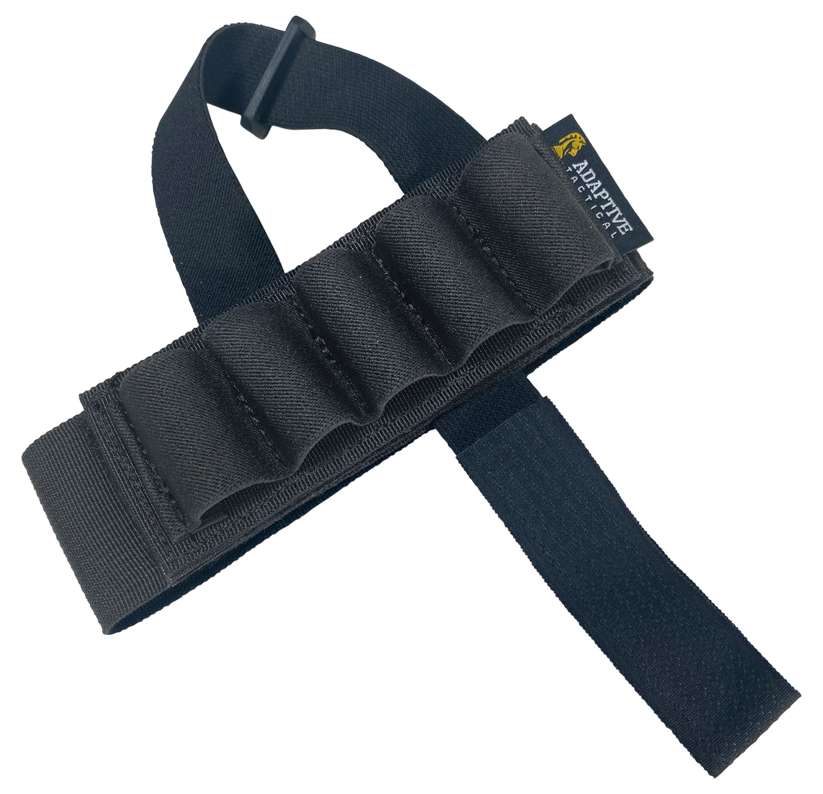 Adaptive Tactical Stock Mounted Shell Carrier 5-Rd Shotshells Black Nylon - Adjustable Stock Fit