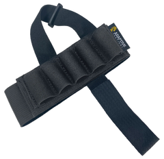 Adaptive Tactical Stock Mounted Shell Carrier 5-Rd Shotshells Black Nylon - Adjustable Stock Fit