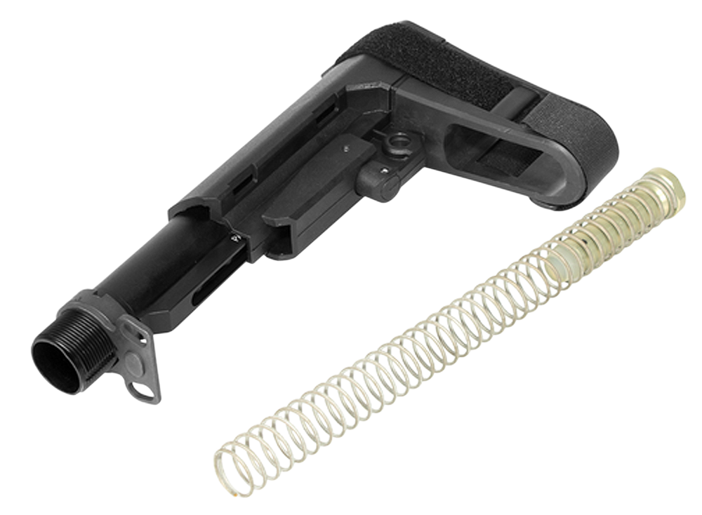 CMMG RipBrace AR-15 Pistol Brace Kit 6-Position Black Polymer w/ Receiver Extension
