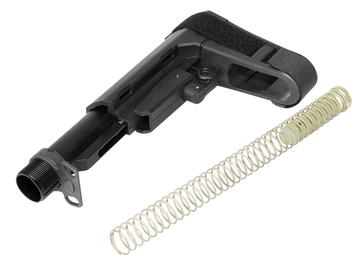 CMMG RipBrace AR-15 Pistol Brace Kit 6-Position Black Polymer w/ Receiver Extension