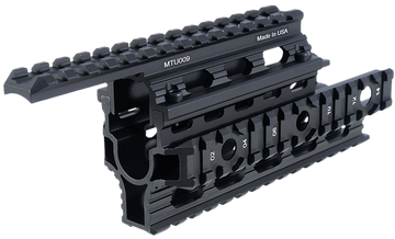 Leapers UTG Pro MTU009 AK47 Universal Quad Rail Handguard 8.43" Aluminum Matte Black