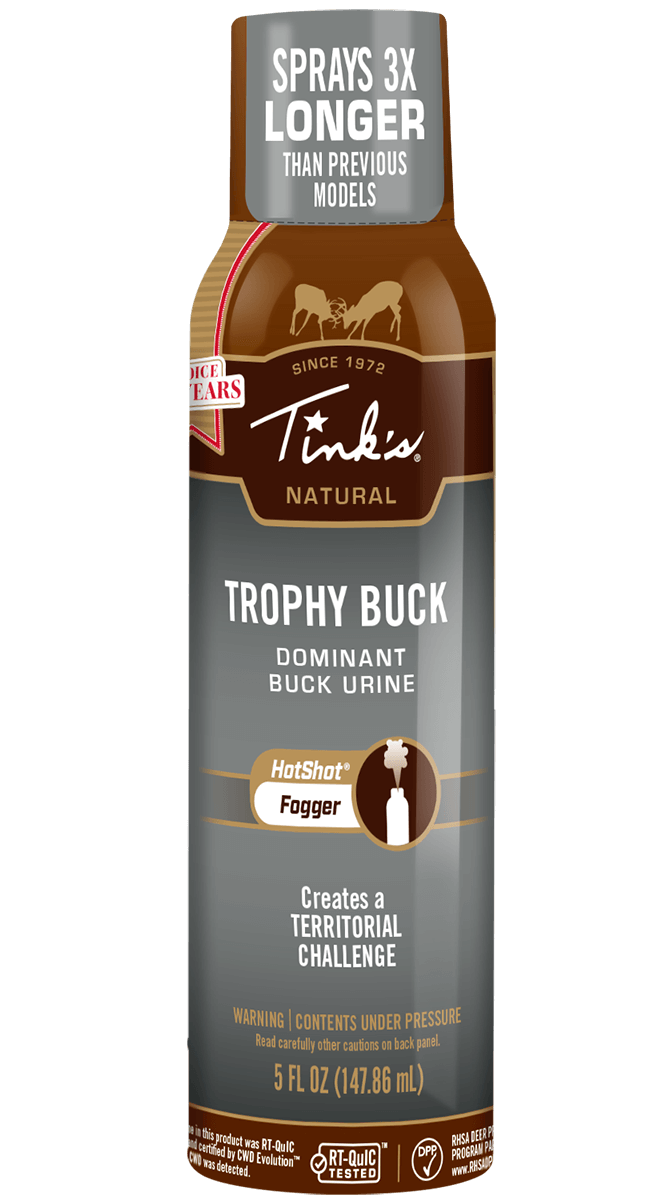 Tinks Trophy Buck Fogger Deer Attractant Buck Urine Scent 5 oz Spray