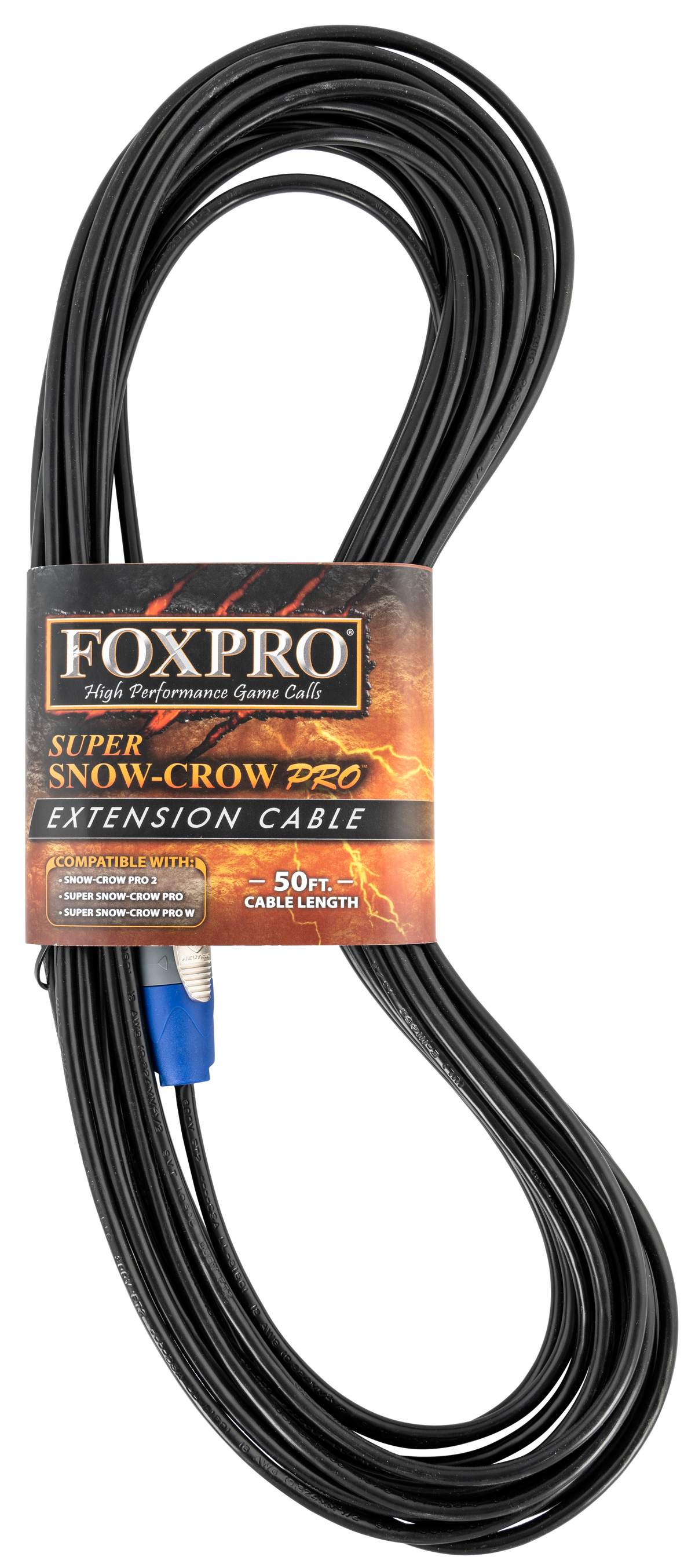 Foxpro Speaker Extension Cable 50' Black for Super Snow Crow Pro & Snow Crow Pro 2