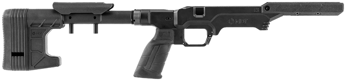 MDT Sporting Goods LSS Gen3 The Worker Chassis Black Aluminum - Remington 700 Long Action