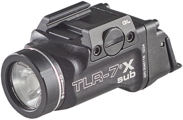 Streamlight TLR-7 X Sub 500 Lumens White LED Black Anodized Weapon Light - Glock 43X MOS/48 MOS & 43X/48 Rail
