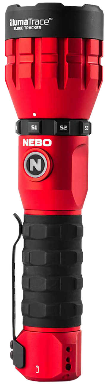 NEBO Illumatrace Blood Tracker Flashlight 150/170 Lumens LED - Red