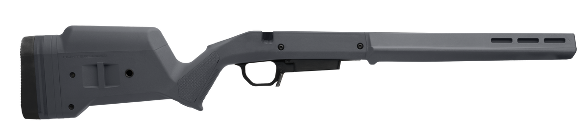 Magpul Industries Hunter American Adjustable Synthetic Stock Gray Short Action Ruger American Right Hand w/ STANAG Mag Well