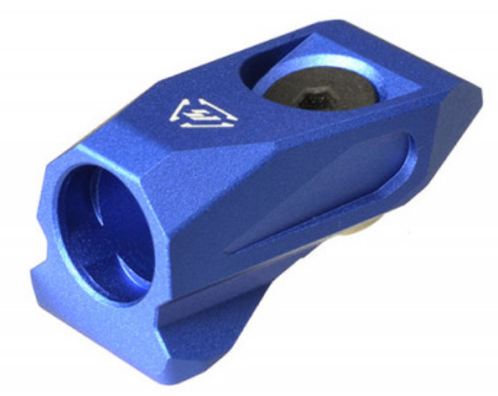 Strike Industries Link Angled QD Mount Blue Aluminum - KeyMod/M-LOK