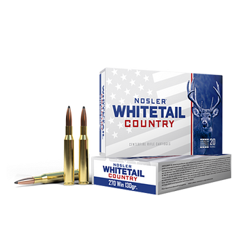 Nosler Whitetail Country 270 Win 130gr Solid Base - Box or Case