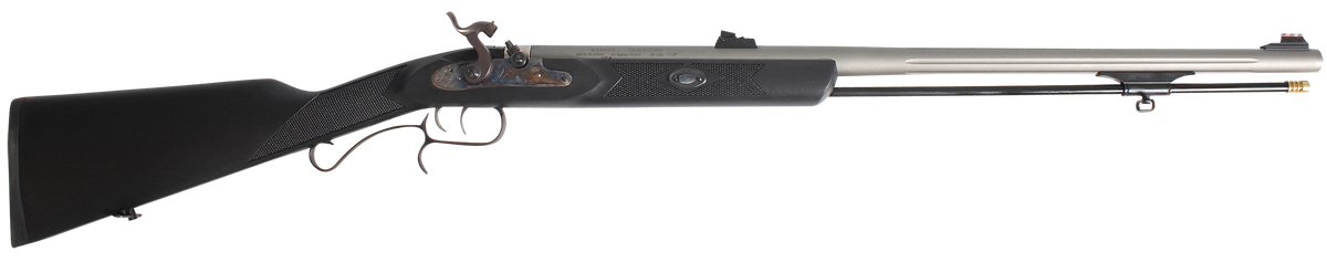 Traditions ShedHorn 50 Cal Musket 26 in Fluted Black Synthetic Muzzleloader