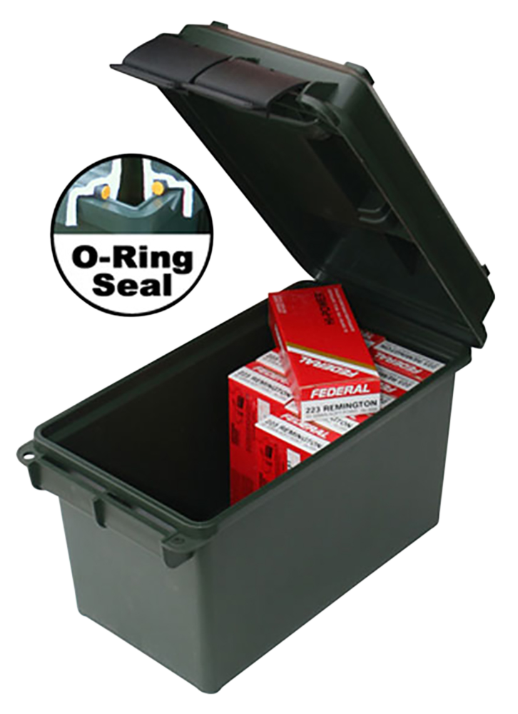 MTM Case-Gard AC50C40 Ammo Can 50 Cal Black Polypropylene