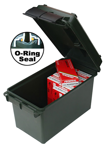 MTM Case-Gard AC50C40 Ammo Can 50 Cal Black Polypropylene