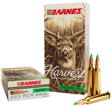 Barnes Bullets Harvest 223 Rem 69gr Sierra Tipped GameKing - Box or Case