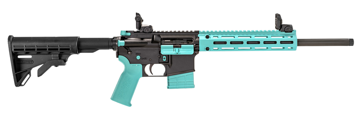 Tippmann Arms M4-22 LTE 22 LR 16" 25+1 Semi-Auto Rifle - Robin Egg Blue Handguard