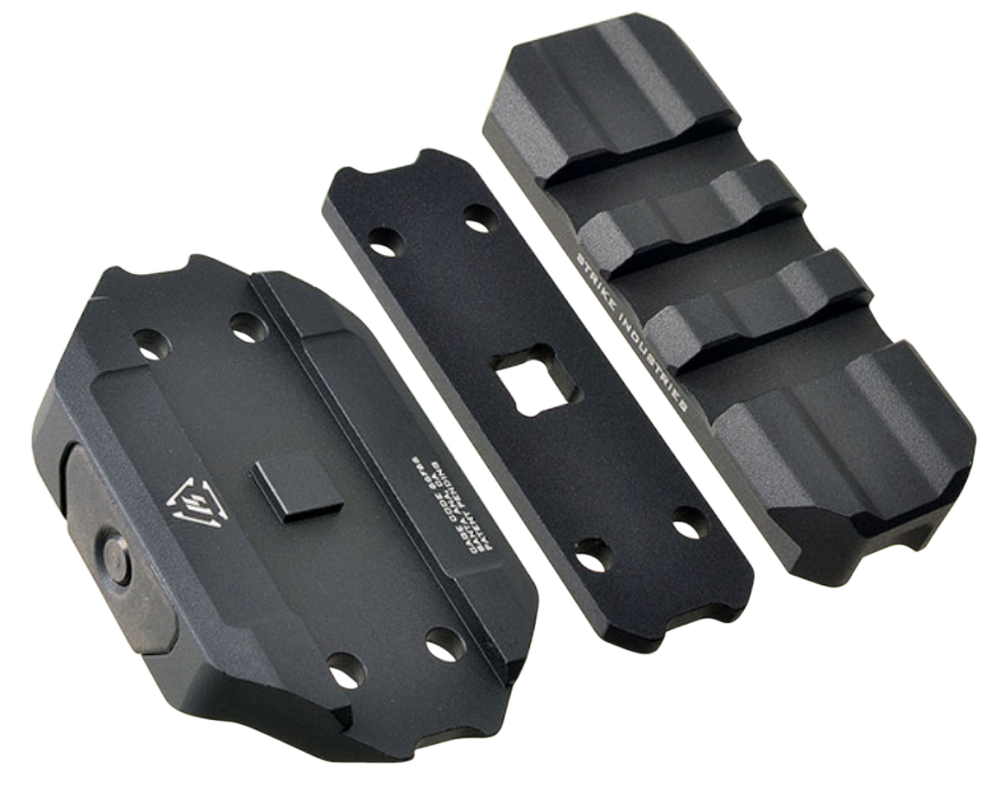 Strike Industries R.E.X. Riser Black Anodized Low Profile Picatinny Rail - AR Platform