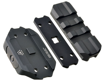 Strike Industries R.E.X. Riser Black Anodized Low Profile Picatinny Rail - AR Platform